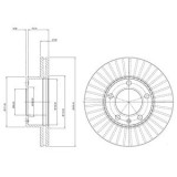 Disc frana MERCEDES SPRINTER 4-t platou / sasiu (904) (1996 - 2006) KRIEGER 0950004010