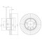 Disc frana VW LT II caroserie (2DA, 2DD, 2DH) (1996 - 2006) KRIEGER 0950004010