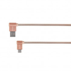 Cablu de date/incarcare Kruger&amp;Matz, USB - Type C, 1 m, conector 90 grade