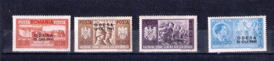 ROMANIA 1941-FRATIA DE ARME ROMANO-GERMANA, SUPRATIPAR &amp;quot;ODESA&amp;quot; - LP 146III foto