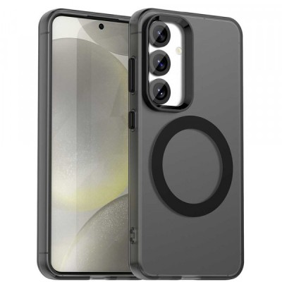 Husa MagSafe pentru Samsung Galaxy S24 FE S721, Techsuit, CandyCase, Neagra foto