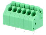 Regletă de conexiuni PCB 45&deg; 3,5mm 6 piste 8A