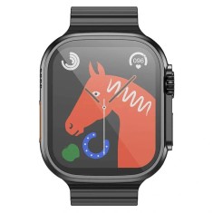 Ceas SmartWatch Hoco Y12 Ultra, 2&quot; IPS Multi Touch, ECG, NFC, Notificari Apel si Retele Sociale, Oximetru