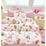 Cumpara ieftin Lenjerie de Pat Bumbac Finet, 1 Persoana , 4 Piese- JOJ802