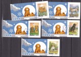 Coreea 1994 fauna caini MI 3507-3511 carnete a 5 serii MNH w55, Nestampilat