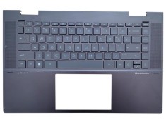 Carcasa cu tastatura palmrest Laptop, HP, Envy 15-EY, 15-EW, TPN-C157, TPN-C158, N12507-B31, N15946-B31, N15946-001, N12507-001, AM3RS000450, iluminat