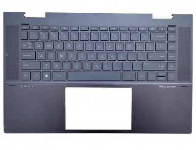 Carcasa cu tastatura palmrest Laptop, HP, Envy 15-EY, 15-EW, TPN-C157, TPN-C158, N12507-B31, N15946-B31, N15946-001, N12507-001, AM3RS000450, iluminat foto