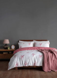 Lenjerie de pat pentru o persoana (DE), Meltem - Pink, Primacasa by T&uuml;rkiz, Bumbac Ranforce