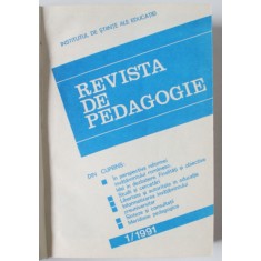 REVISTA DE PEDAGOGIE , COLEGAT DE 12 NUMERE , 1991, AN COMPLET