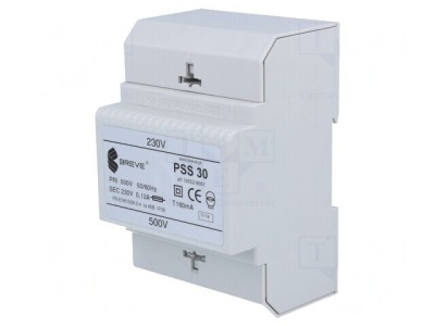 Transformator Alimentare 30VA 500VAC 230V Șină DIN foto