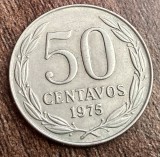 C50 - Moneda foarte veche - Chile - 50 centavos - 1975