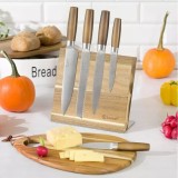 Set cutite din oțel inoxidabil, 6 piese, suport lemn cu placa magnetica, Kassel