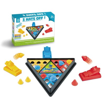 Joc Interactiv pentru Copii, Flippy, 3 Hats Off, Tabla de Joc, Figurine Palarii, Multicolor foto