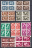 ROMANIA 1959 LP 473 - 10 ANI DE LA PRIMELE G.A.C. SERIA IN BLOC DE 4 TIMBRE MNH, Nestampilat