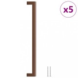 Cumpara ieftin Manere de dulap, 5 buc., bronz, 320 mm, otel inoxidabil