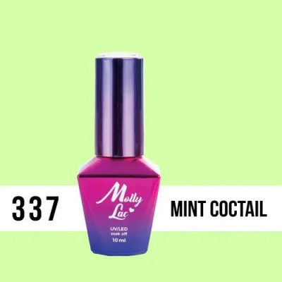 Lac gel MOLLY LAC UV/LED gel polish Fancy Fashion - Mint Coctail 337, 10ml foto