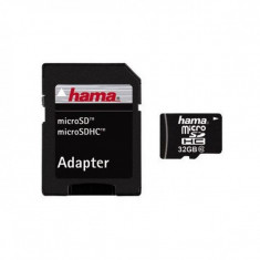 Card microSDHC Hama, capacitate 32 GB, adaptor inclus