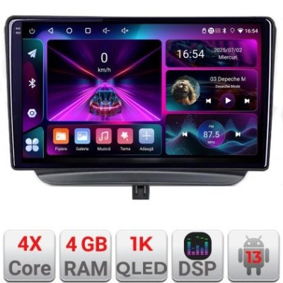 Navigatie Ford Turneo Courier Transit Courier 2014-2021 dedicata Android radio gps internet 4+64 InCell Display 1K kit-turneo+EDT-E209-RK CarStore Tec foto
