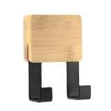C&acirc;rlig X2 Bamboo &ndash; Negru | Cuiere Baie