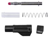 Mufă banană 4mm 20A neagră poliamidă