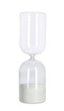 Clepsidra decorativa sticla nisip alb Kronos &Oslash;9x29,6h