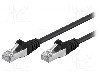 Cablu patch cord, Cat 5e, lungime 0.25m, F/UTP, Goobay - 68704 foto