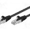 Cablu patch cord, Cat 5e, lungime 15m, F/UTP, Goobay - 68657