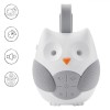 Aparat Sunete Albe Honey Baby, Bufniță, Culoare Alb-Gri, Timer Oprire Automată, Clema Suspendare, Oem