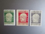 ITALIA POSTA FIUME SERIE CU URME DE SARNIERA=207