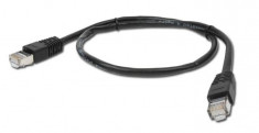 Cablu FTP Gembird Patchcord Cat 5e 2m Negru foto