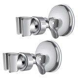 Set 2 Suporturi Dus Portabile Argintii, Rotire 360&deg;, PVC ABS, Universal