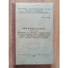 Instructiuni privind prevenirea si tratarea evenimentelor in transporturile auto,navale si aeriene