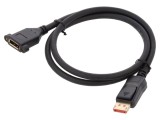 Cablu DisplayPort 1.4 DELOCK 87095, mufă DisplayPort soclu, transfer video 8K