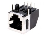 Soclu RJ12 6P6C Cat 3 Ecranat cu Blocare Panou pentru PCB