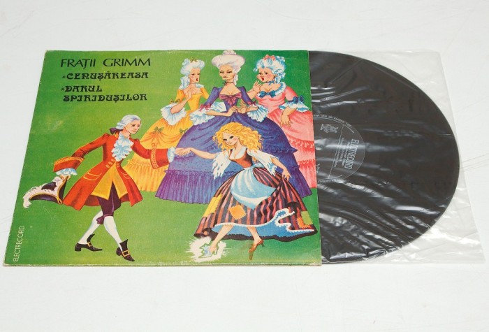 Frații Grimm &ndash; Cenușăreasa / Darul Spiridușilor - disc vinil vinyl LP povesti