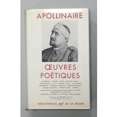 APOLLINAIRE , OEUVRES POETIQUES , BIBLIOTHEQUE DE LA PLEIADE , EDITIE DE LUX PE HARTIE DE BIBLIE , LEGATURA PIELE , 1965