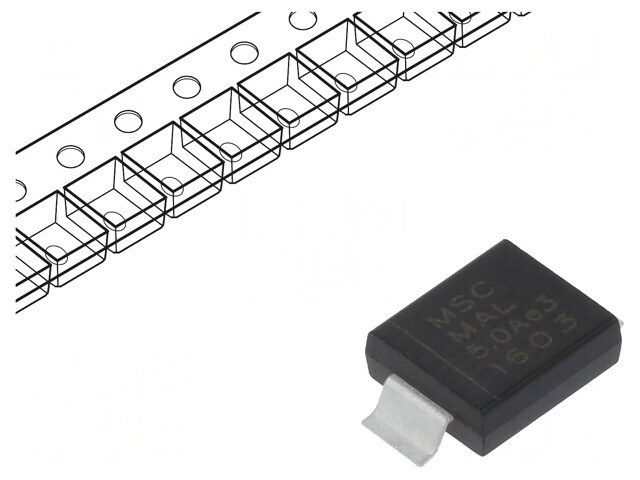 Diodă TVS 3kW 6,4V Unidirecţională DO215AB