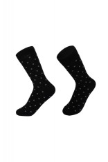 Sosete barbati lungi negre cu buline SO010