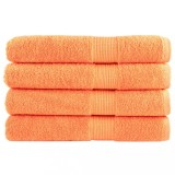 Cumpara ieftin Prosoape premium SOLUND 4 buc. portocaliu 100x200 cm 600 gsm