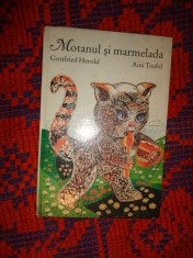 Motanul si marmelada - Gottfried Herold /carte poezie copii / ilustratii : Aini Teufel / 24 pagini