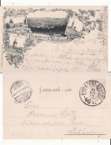 Medias , Mediasch ( Sibiu )- colaj, litografie 1899