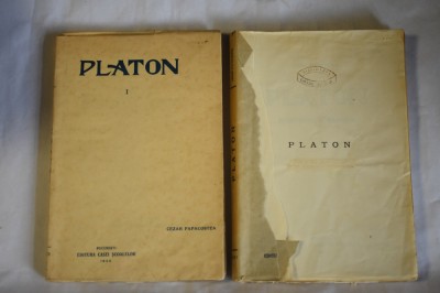 Cezar Papacostea - Platon (doua volume, 1930) foto