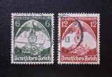 Germania Reich-ul German 1935 Congresul de la N&uuml;rnberg Vulturul Imperial și Panorama Orașului 2v Serie Completă Ștampilată - A0040