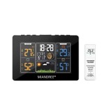 Statie Meteo Multifunctionala cu Senzor Extern, MIANDREE&reg;, Prognoza Meteo, Temperatura si Umiditate,