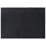 Cumpara ieftin Covor dreptunghiular, negru, 70x100 cm, bambus