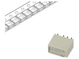 Releu electromagnetic DPDT 24VDC 2A 0,3A/125VAC SMT