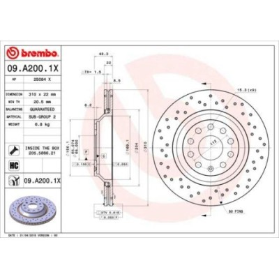 Set discuri frana Audi: A3 (8p1), A3 (8v1), Q3 (8ub); Seat Leon (5f), Tarraco (Kn2); Skoda: Kodiaq (Ns7), Octavia 4, Superb 2 3 VW: Arteon (3h7), Atl foto