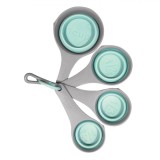 Set Recipiente De Măsurare, Plastic, Capacitate 237ml, 118ml, 79ml, 59ml, 4 Buc, Pliabile, Multicolor, Oem