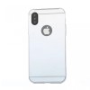 Husa iPhone X Argintie Oglinda Luxury Elegance, Protectie 360, TPU+Acrilic