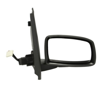 Oglinda exterioara Fiat Panda (169) 09.2003-2009 partea dreapta View Max crom convex carcasa neagra reglare electrica cu incalzire foto